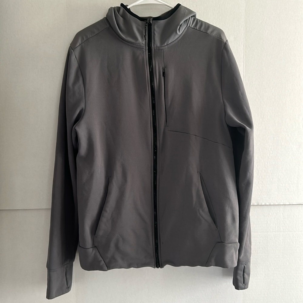 Champion C9 Full Zip Hooded Jacket Pullover Men's Size Medium Gray Pockets